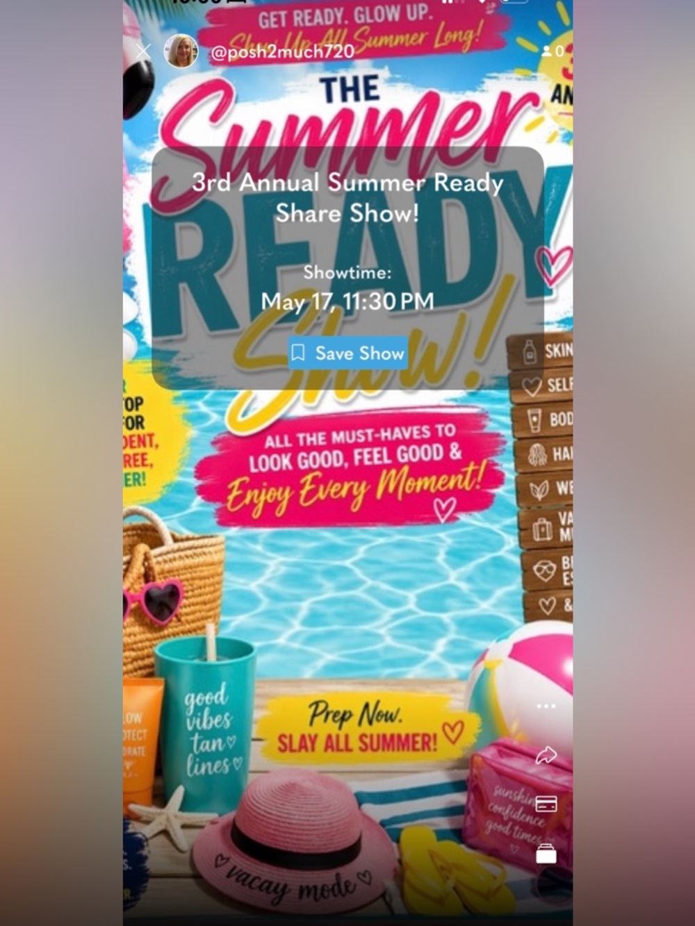 Third Annual Get Ready for Summer Share Show! ☀️